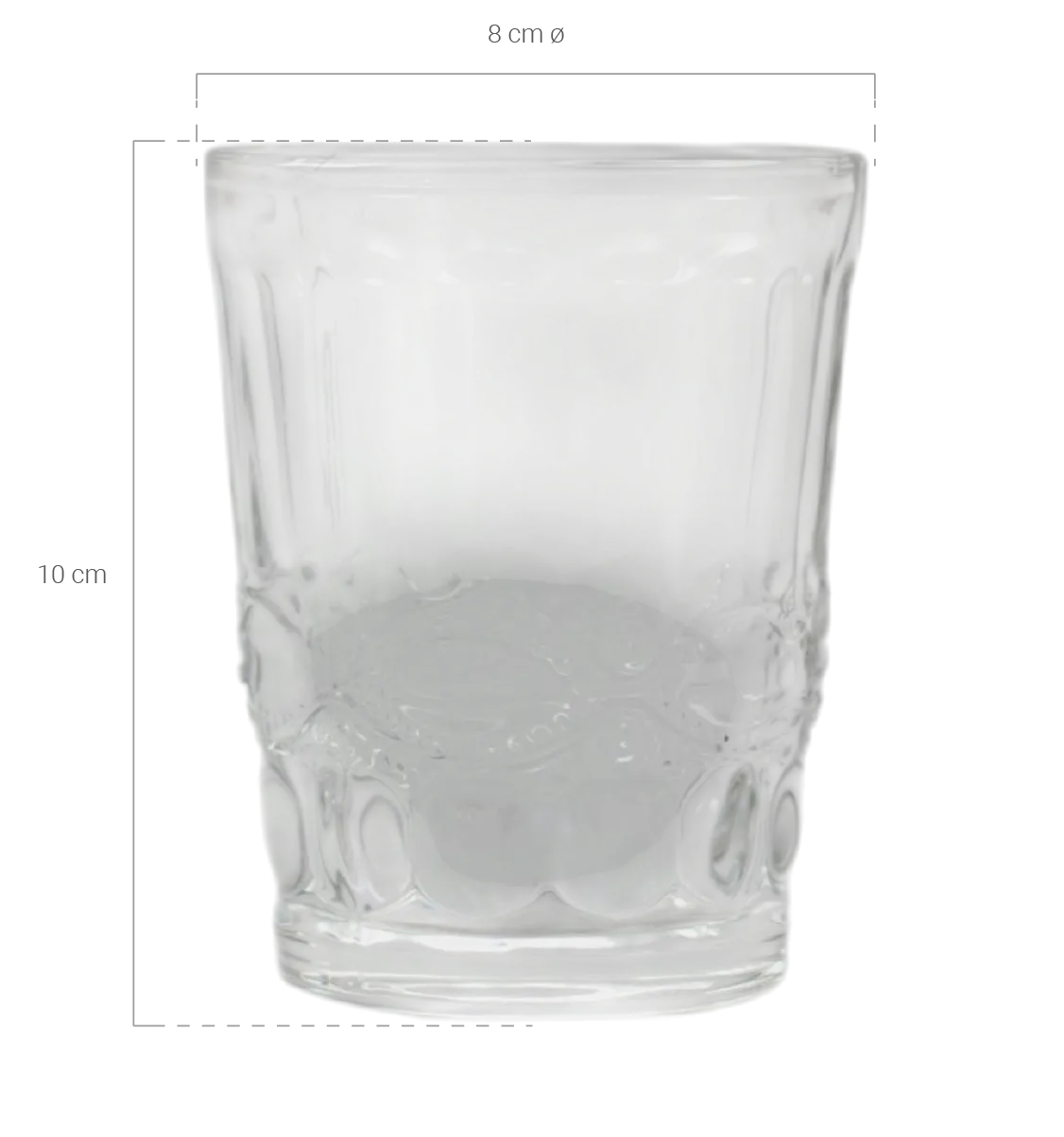 medidas vaso joy transparente