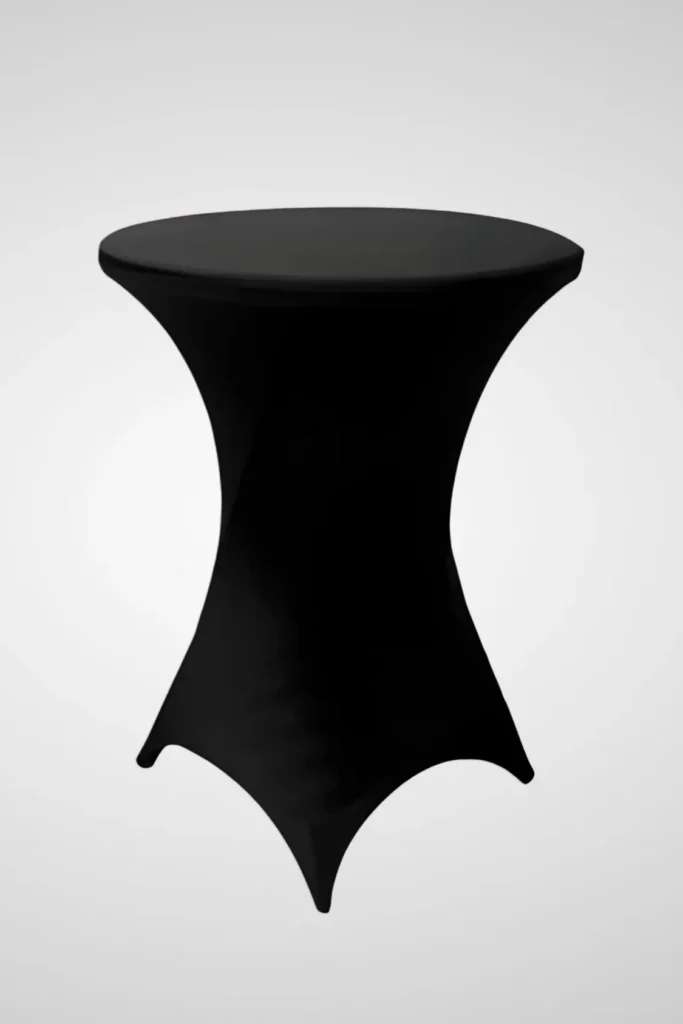 Mantel Licra Negro Mesa Cocktail Alta
