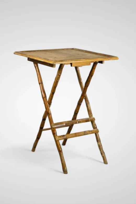 mesa bambú alta plegable 70x70x110 cm