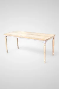 Mesa de madeira com pernas roscadas 200x90cm