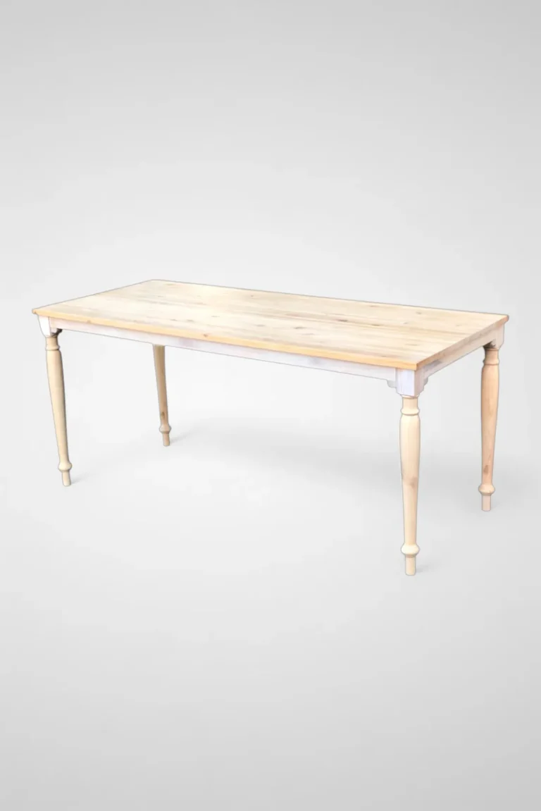 mesa madera patas de rosca 200x90cm