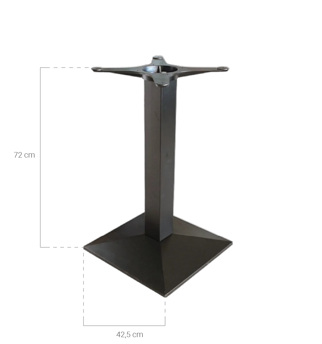 medidas base mesa zest 72x42,5x42,5cm