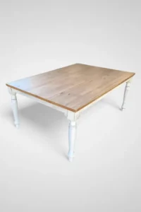 Mesa Baixa Pernas Torneadas 200x100cm