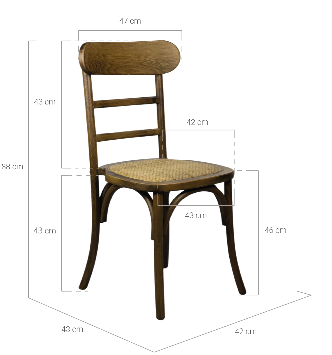 medias silla taberna nogal