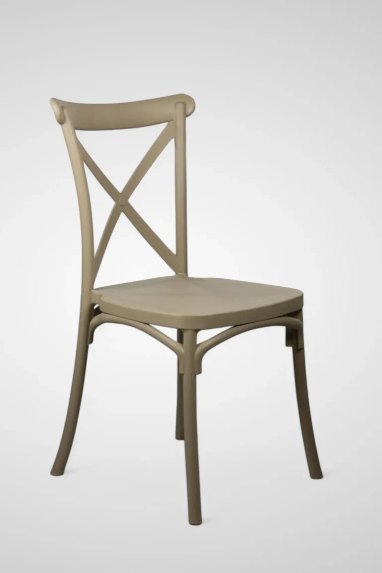 silla crossback resina beige