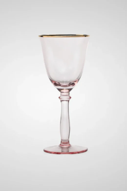 Copa Rosa Filo Oro Agua