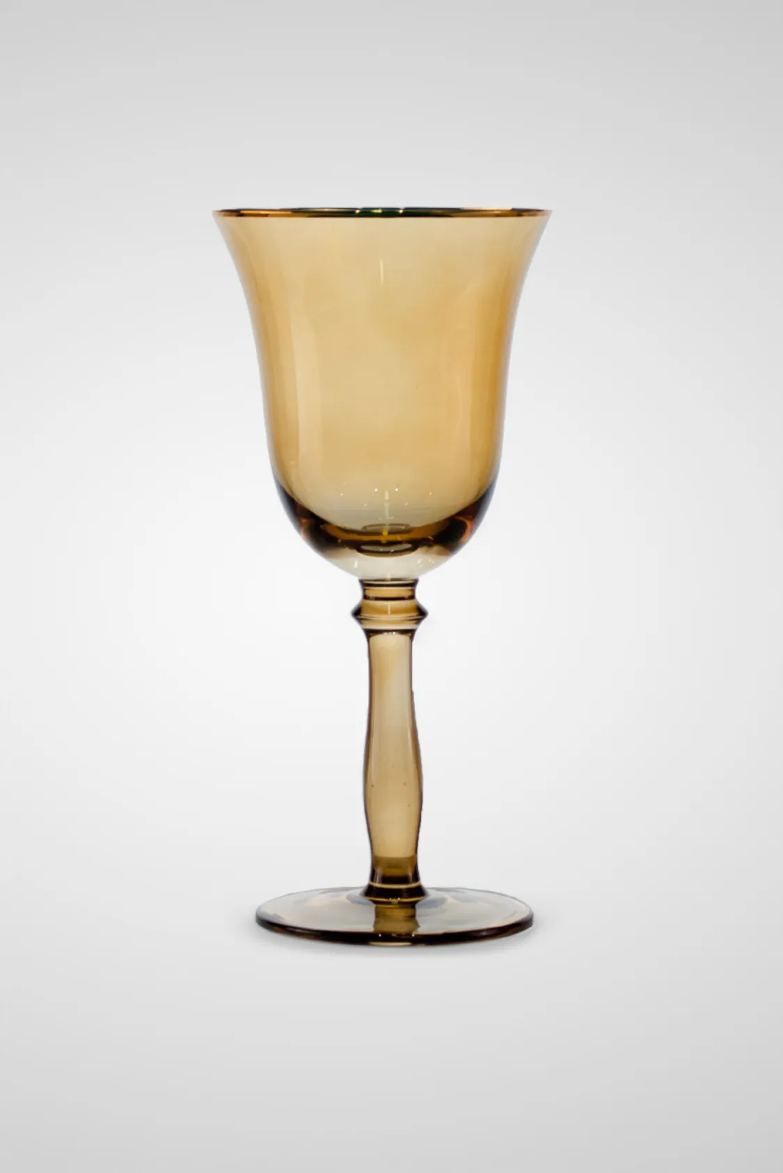 Copa Ámbar FIlo Oro Vino