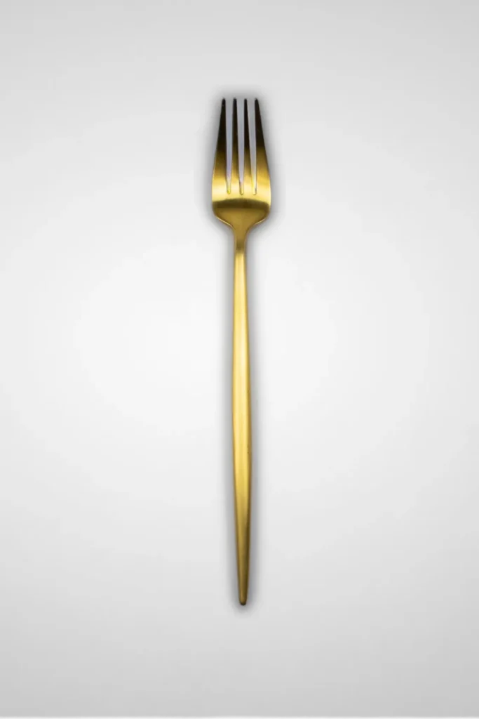 tenedor oro