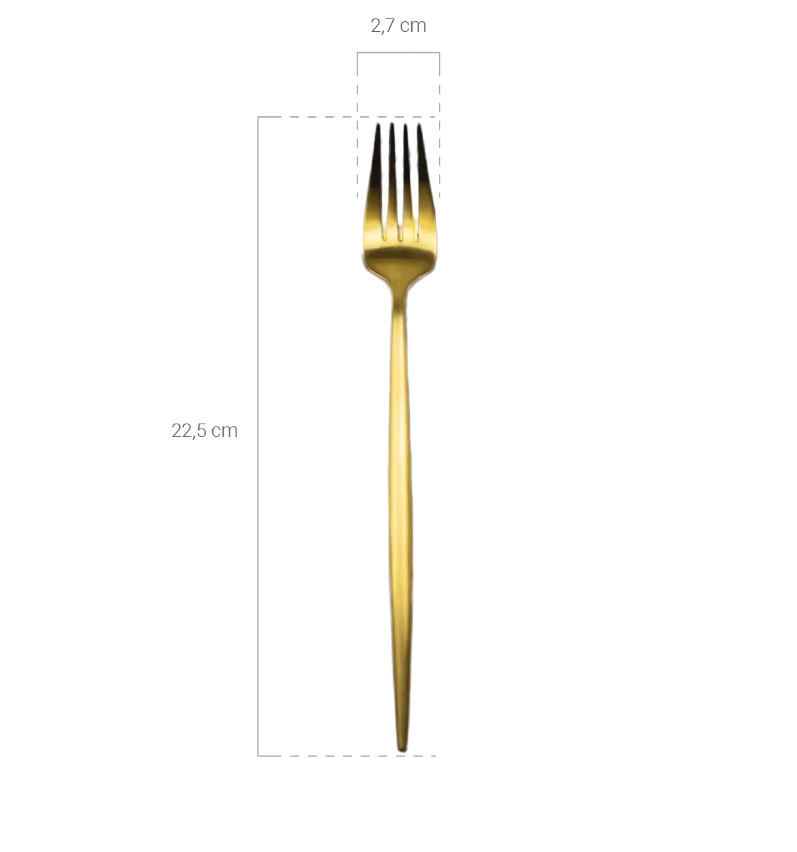 medidas tenedor oro