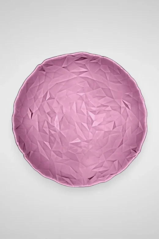 bajoplato diamante rosa