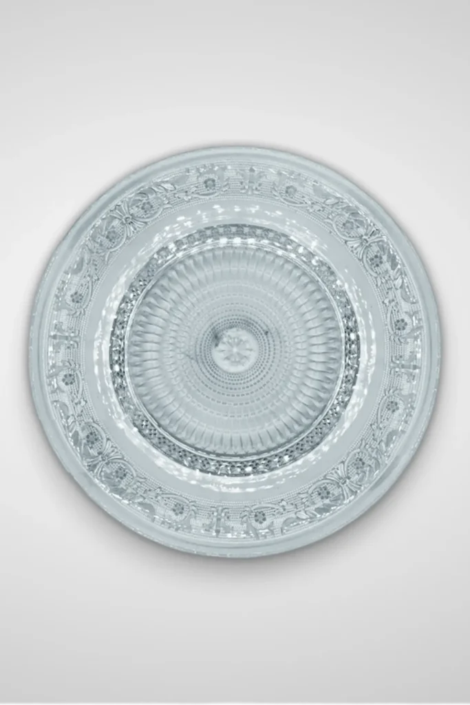 bajoplato labrado cristal antique