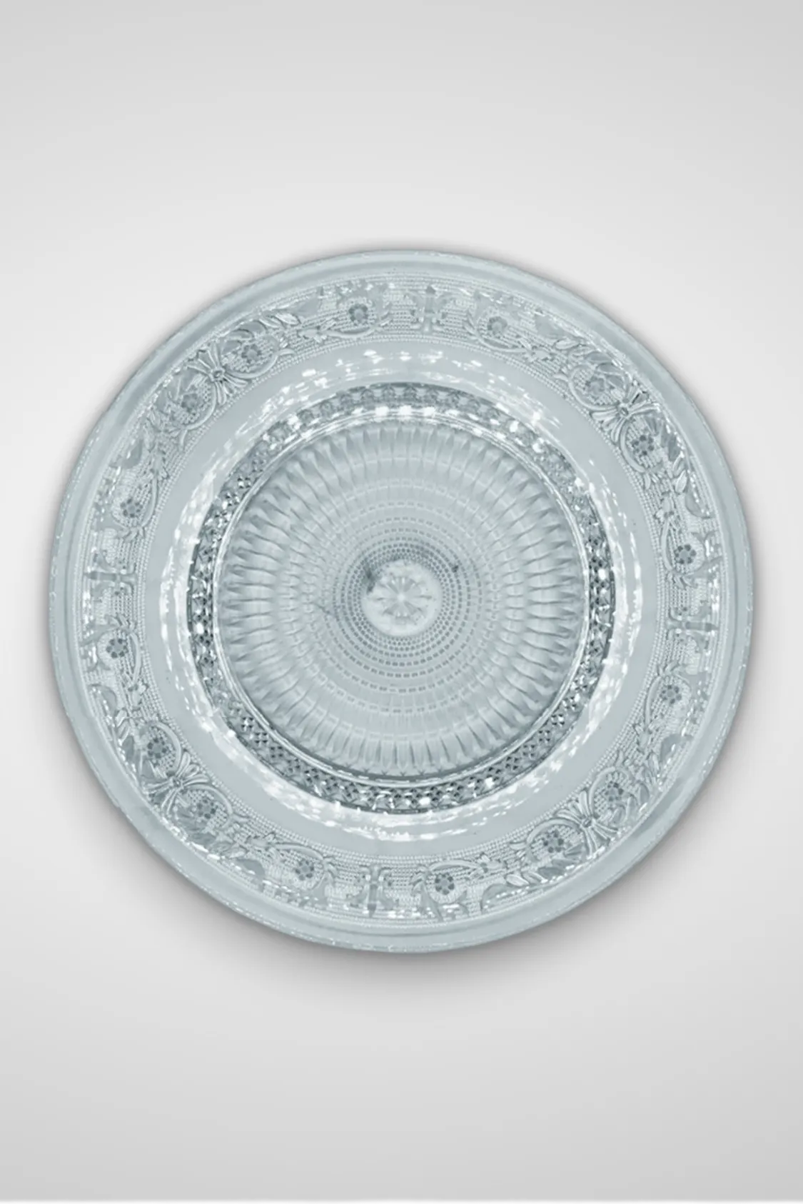 Bajoplato Labrado Cristal Antique