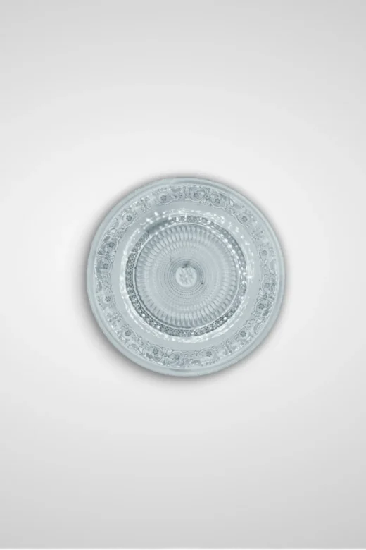 plato pan labrado cristal antique