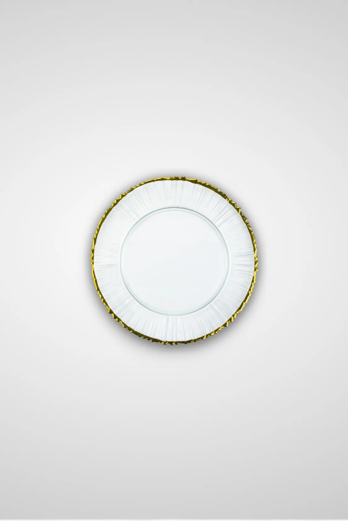 Plato Pan Labrado Irregular Filo Oro