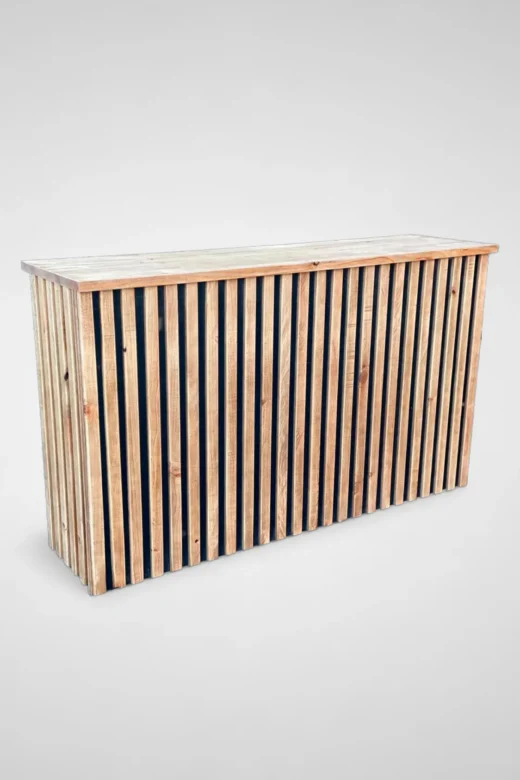 Balcão ripado 200x110x50cm