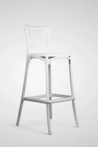 Taburete Crossback Blanco