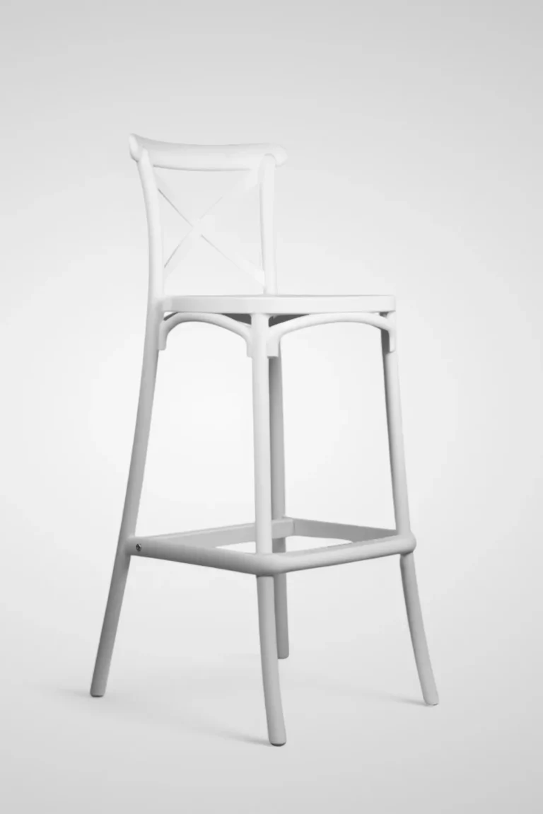 taburete crossback blanco