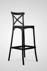 Taburete Crossback Negro