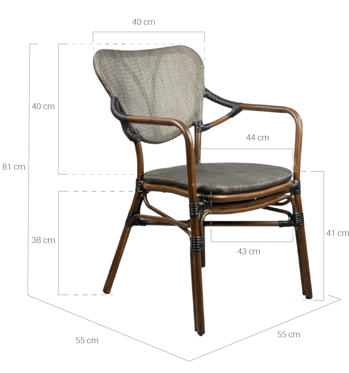 medidas silla toulouse