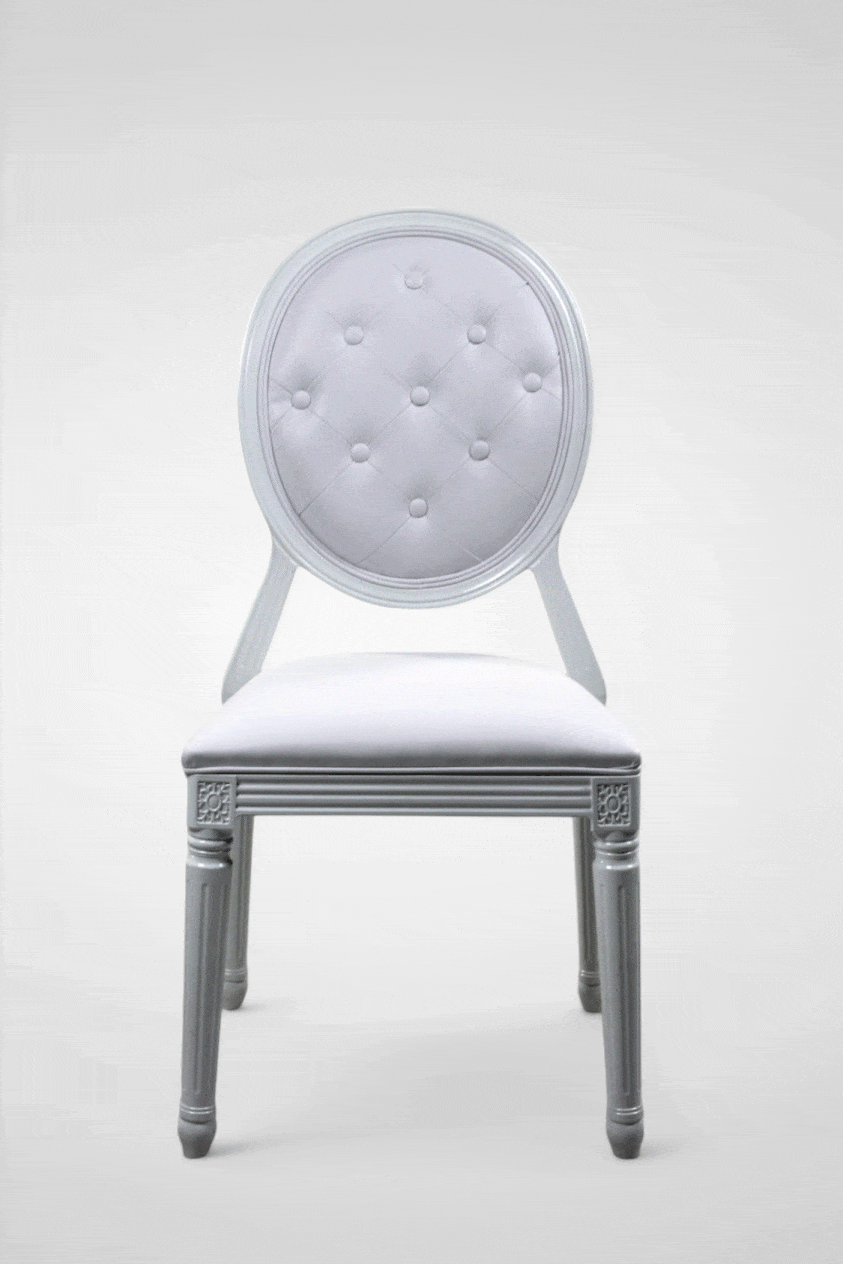 silla luis xvi resina blanca 360