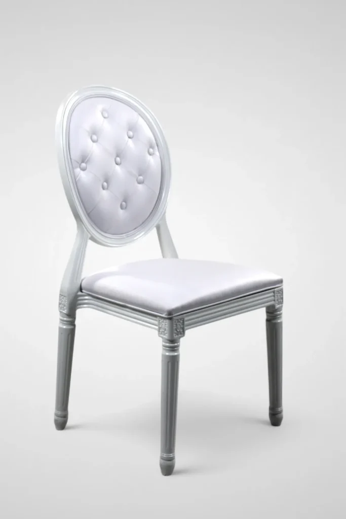 silla luis xvi resina blanca