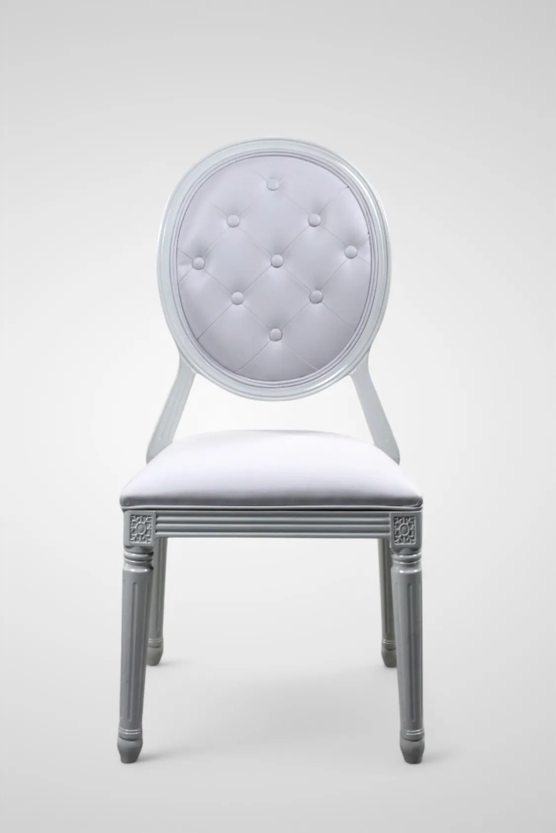 Silla Luis XVI Resina Blanca - Imagen 3
