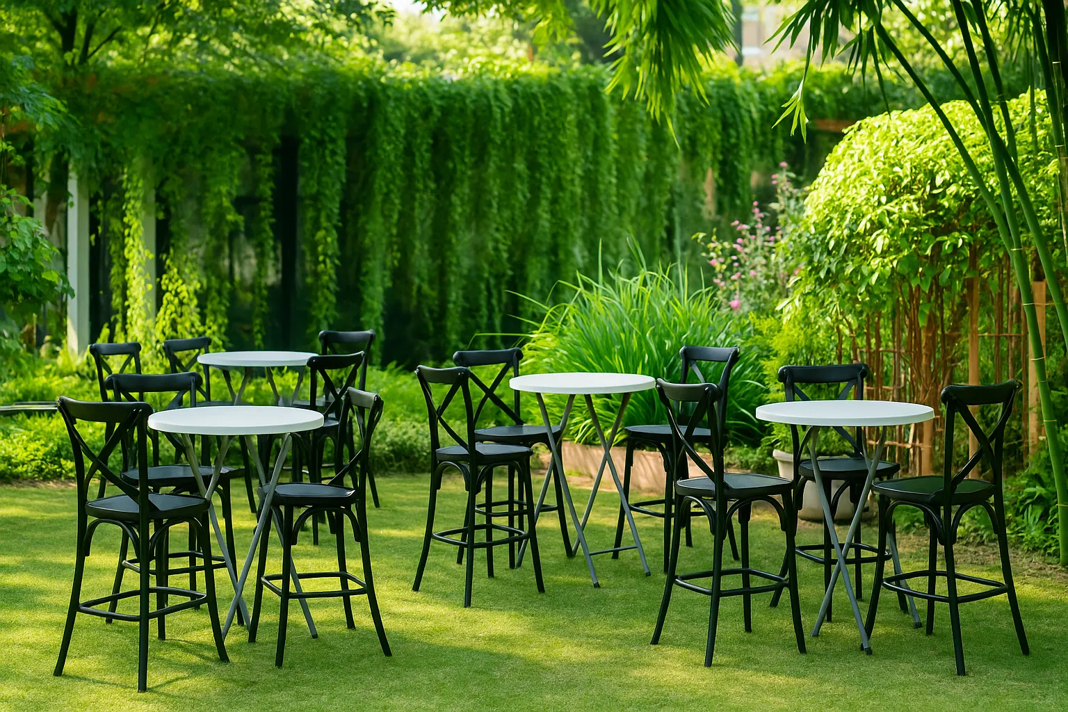 taburetes decoracion jardin