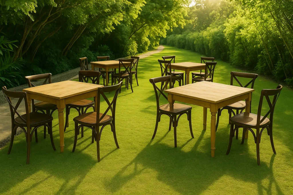 mobiliário de decoração de jardim