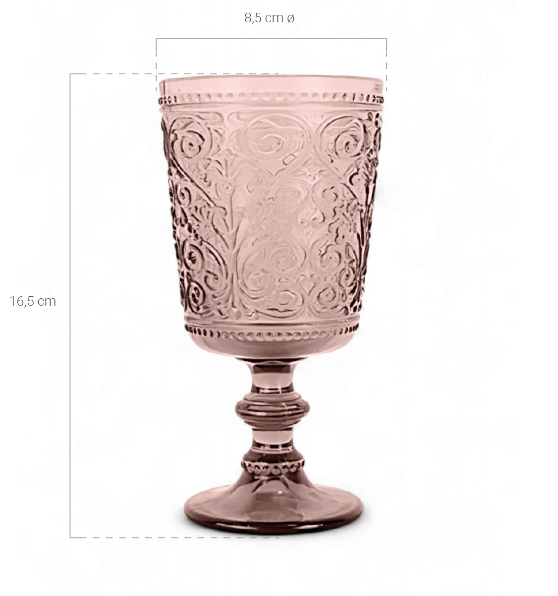 medidas copa barroc rosa