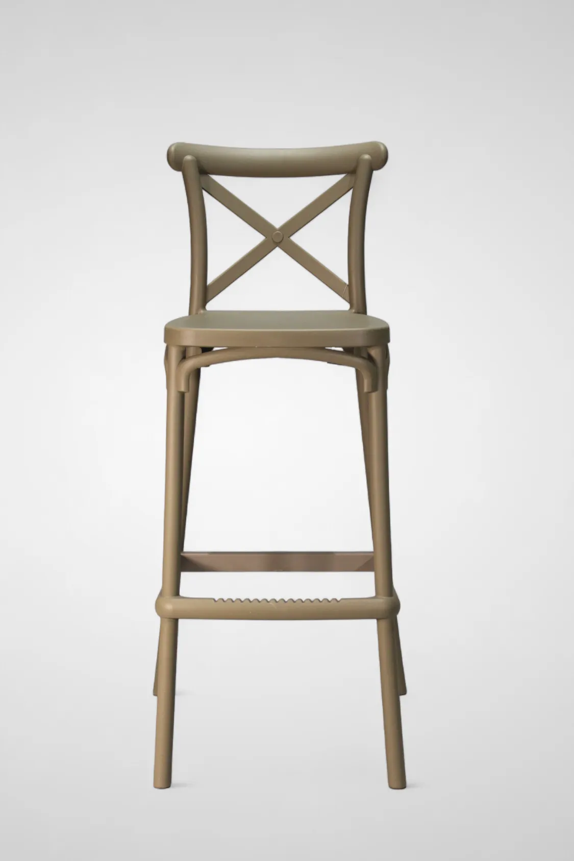 Taburete Crossback Beige - Imagen 2