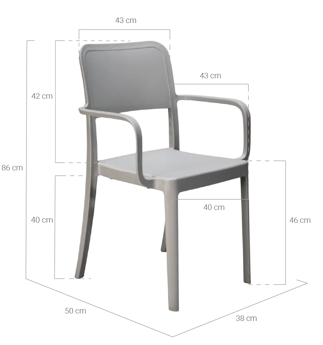 SILLA CAPRI BLANCO HUESO_MEDIDAS
