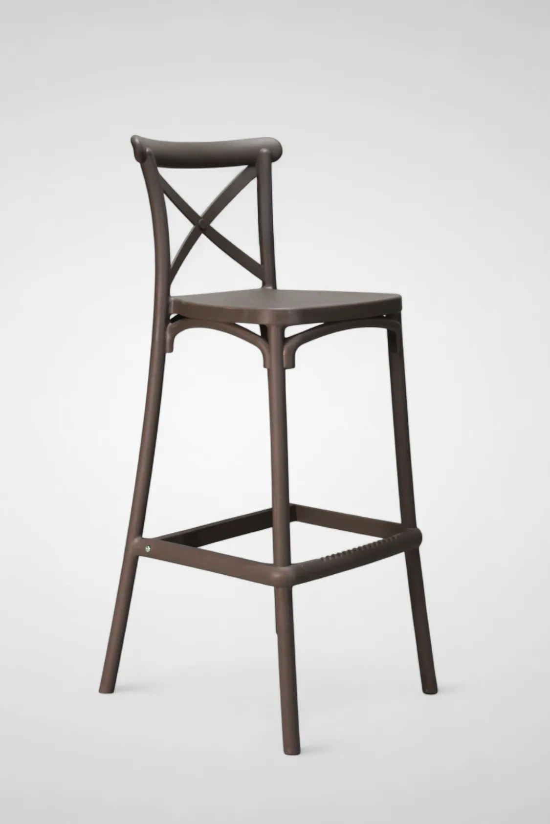 Taburete Crossback Gris